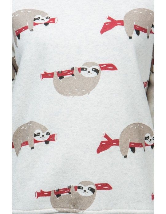Sloth Print Sweatshirt