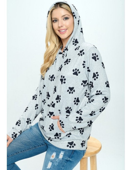 Paw Print Pullover