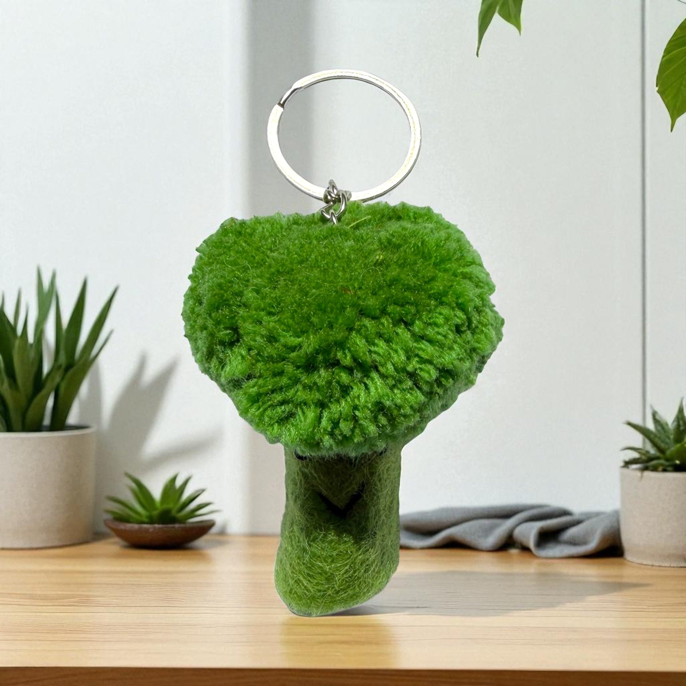 Brocolli Keychain