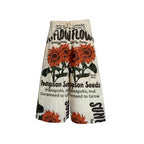 Sunflower Thompson Seeds Print Feed Sack Wide Leg Pant