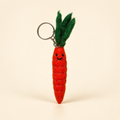 Handmade felt carrot keychain