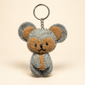 Handmade felt koala keychain