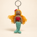 Handmade felt mermaid keychain