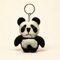 Handmade felt panda keychain