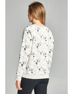 Dancing Cat Print Sweatshirt: Soft Fleece Pullover