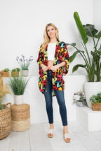 Mushroom Print Kimono - Bohemian Festival Style (S-1XL)
