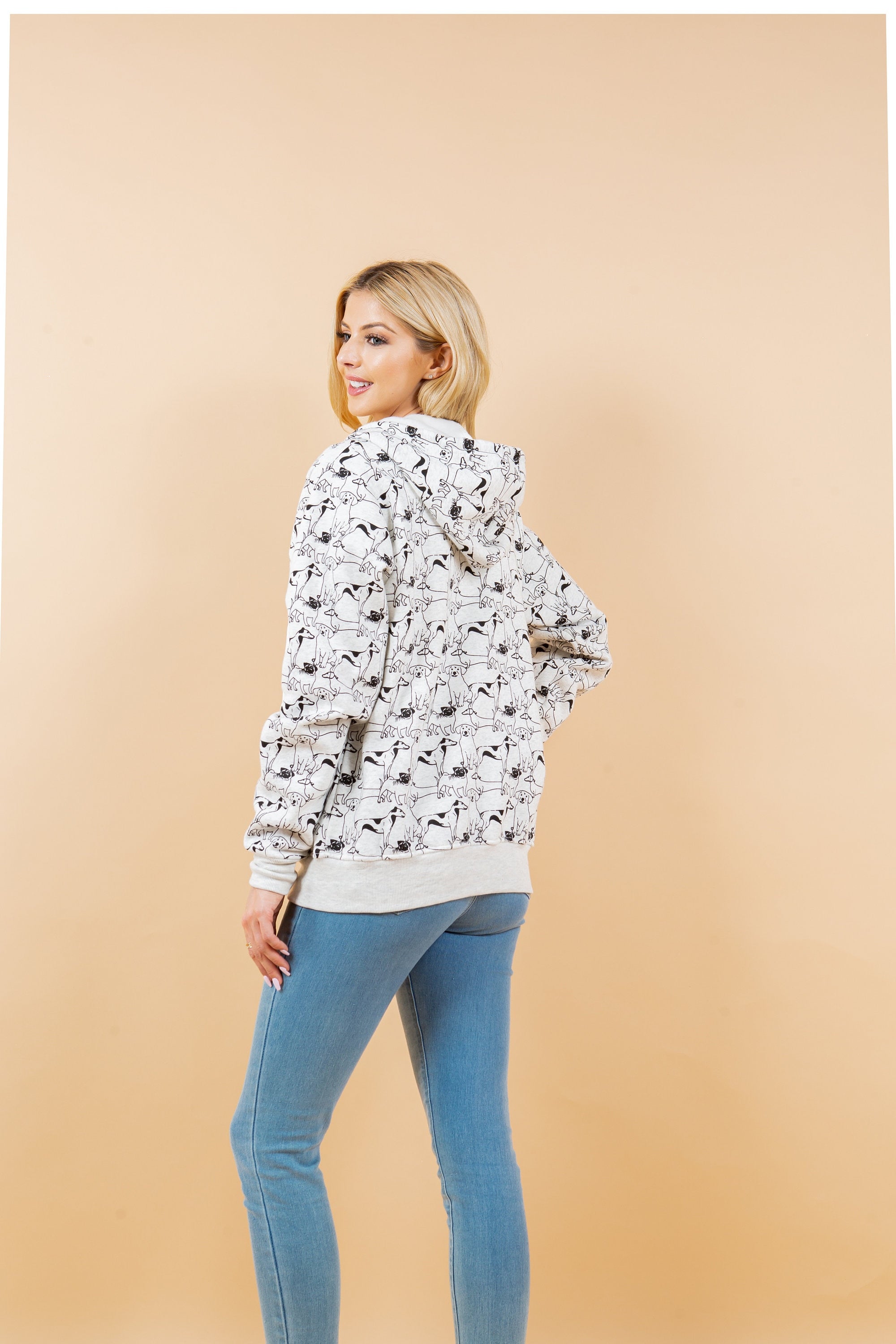 Dog Hoodie: Soft Fleece Zipper Jacket - Dog Mom Gift