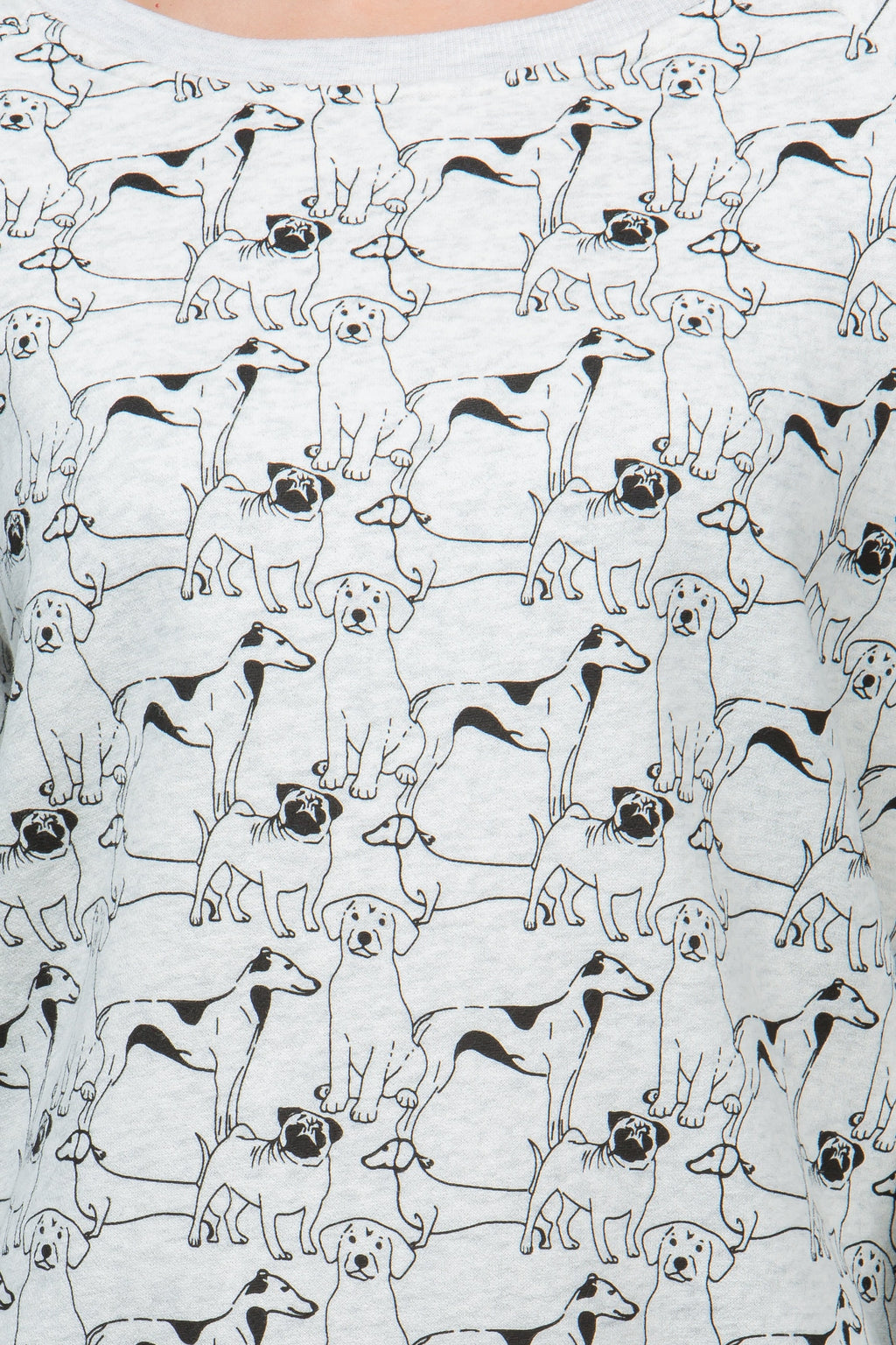 Fleece Sweatshirt: Playful Multi-Dog Design