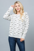 Fleece Sweatshirt: Playful Multi-Dog Design