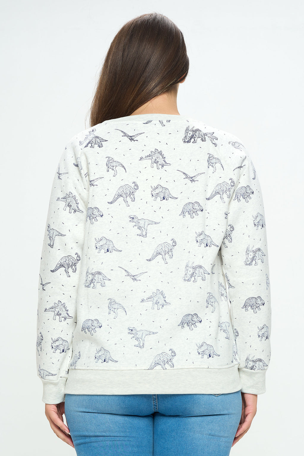 Dinosaur Sweatshirt: Soft Fleece Crewneck - Animal Lover Gift