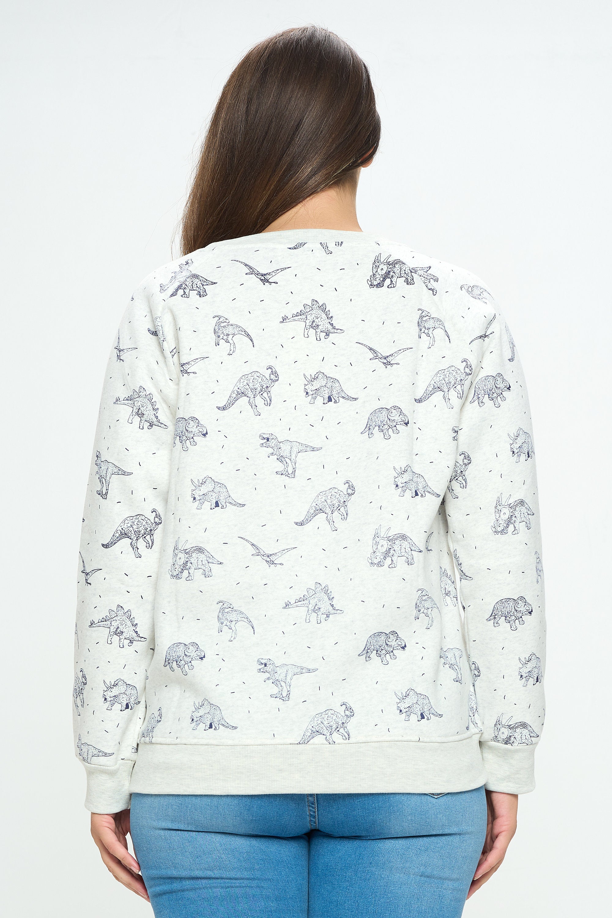 Dinosaur Sweatshirt: Soft Fleece Crewneck - Animal Lover Gift