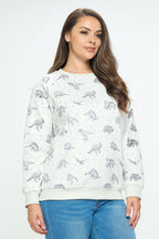 Dinosaur Sweatshirt: Soft Fleece Crewneck - Animal Lover Gift