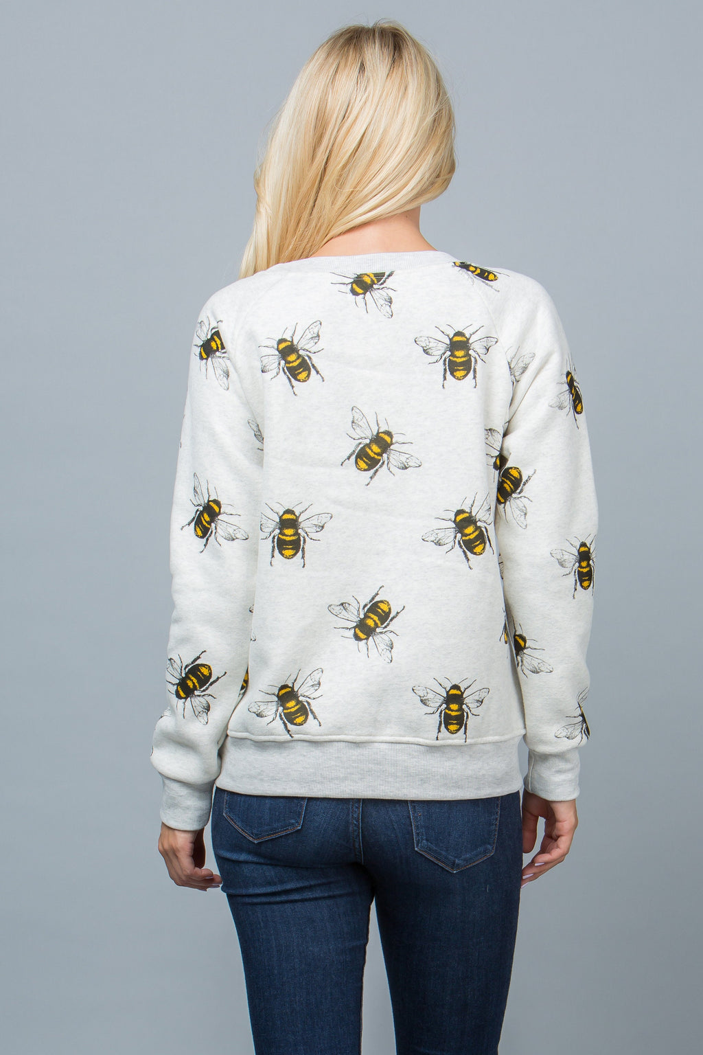 Queen Bee Fleece Sweatshirt: Empowering Honeybee Design