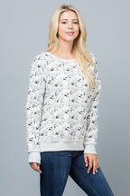 Fleece Sweatshirt: Playful Multi-Dog Design