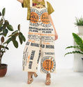 Gold Medal Flour Vintage FeedSack Print Cotton Overalls - 100% Cotton - Two Sizes Available