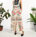 Poppy Vintage FeedSack Print Cotton Overalls - 100% Cotton - Two Sizes Available