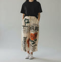 Sunflower Vintage Sack Print Cotton Wide-Leg - 100% Cotton - One Size