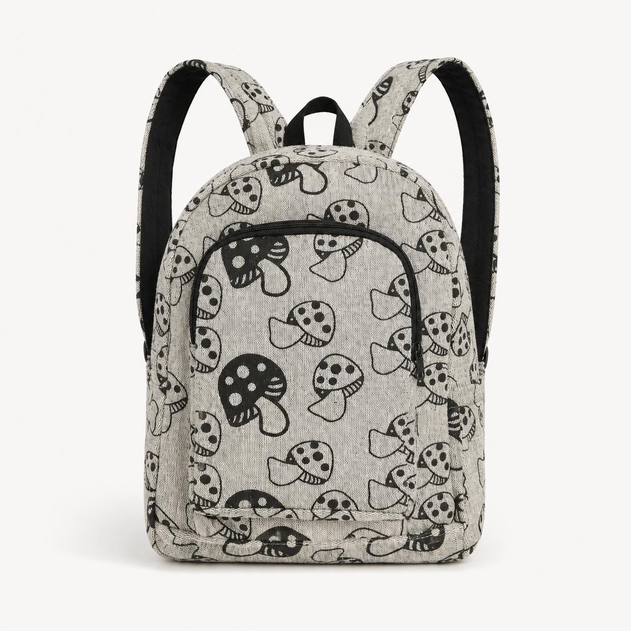 Natural Vegan Handmade Large Multi Pocket Cotton Mushroom Backpack  for Men, Women, Boys & Girls