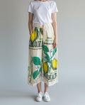 Lemon Vintage FeedSack Print Cotton Wide-Leg - 100% Cotton - One Size