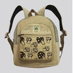 Hemp Mushroom Backpack: Vegan Mini Backpack, Handmade in Nepal