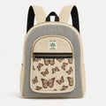 Hemp Butterfly Backpack: Eco-Friendly Small Rucksack, Nature Lover Gift