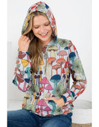 Mushroom Print Pullover